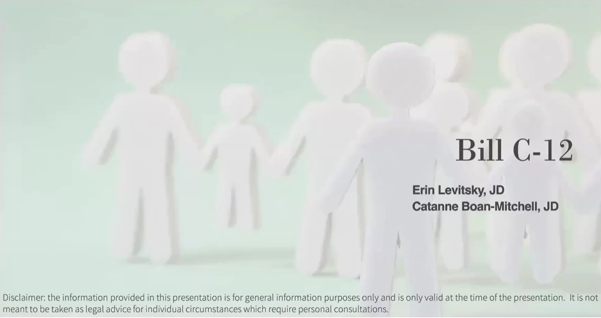 Webinar on "The New Refugee Rules - Bill C12 and What it Means"
