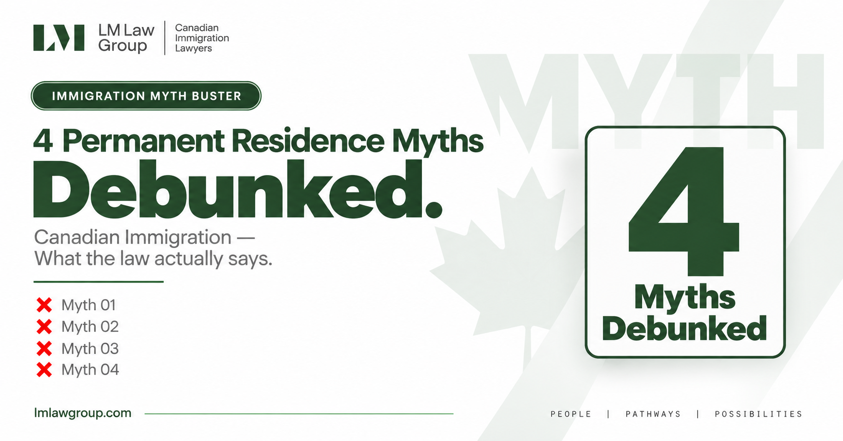 4 Permanent Residence Myths in Canadian Immigration — Debunked